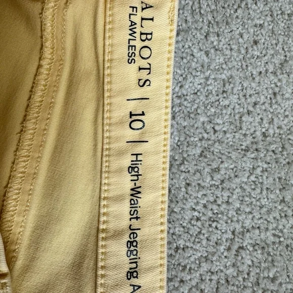 Talbots High-Waist Yellow Jeggings - Picture 3 of 3